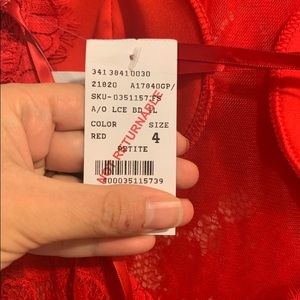 Gorgeous backless red lace dress!